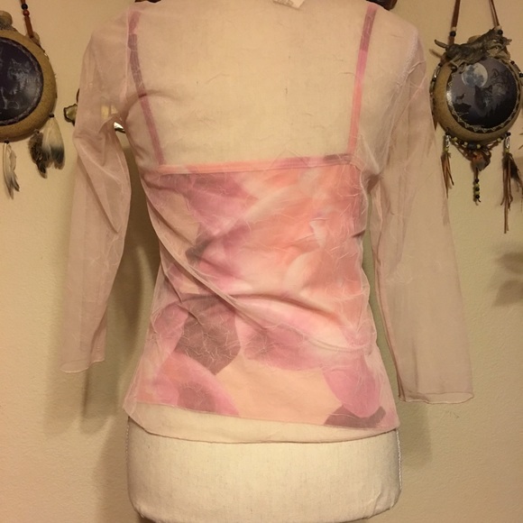 Candice Candice LA sheer top over attached tank - Picture 4 of 9